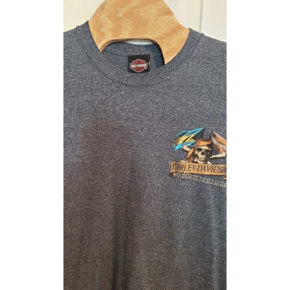 Harley Davidson Tee Shirt Long Sleeves Nassau, Bahama's Size XL/TG